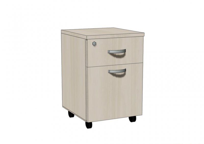 Мобильная тумба 2 ящика OS-9 60х40х40