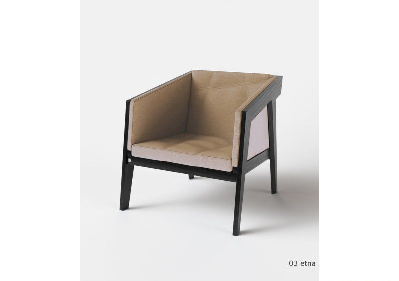 Кресло Air 2 Armchair Black Soft рогожка