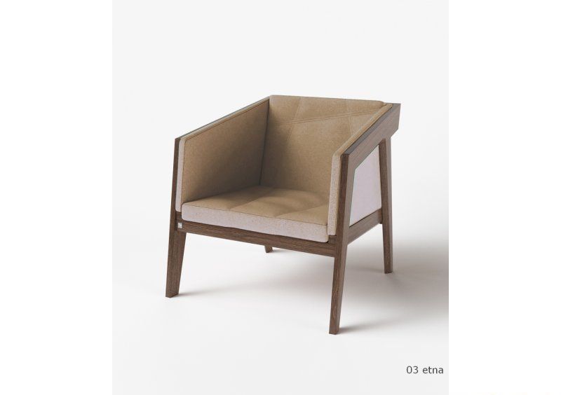 Кресло Air 2 Armchair Dark Brown Soft рогожка