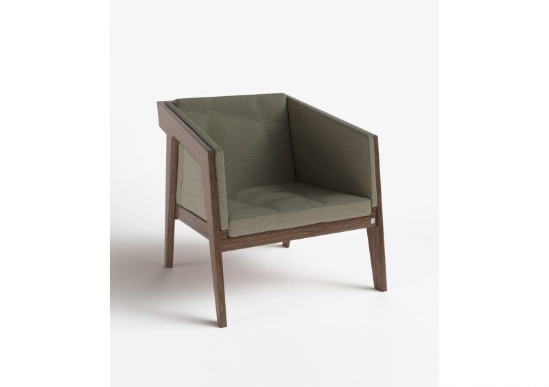 Кресло Air 2 Armchair Dark Brown Soft рогожка