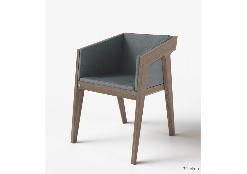Стул низкий Air 2 Gray 4Soft рогожка