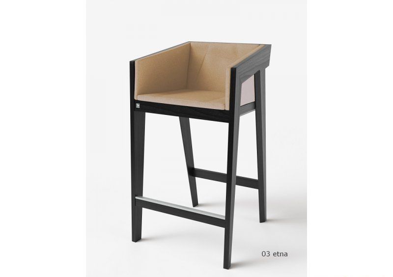 Стул барный Air 2 Bar M Black Soft рогожка