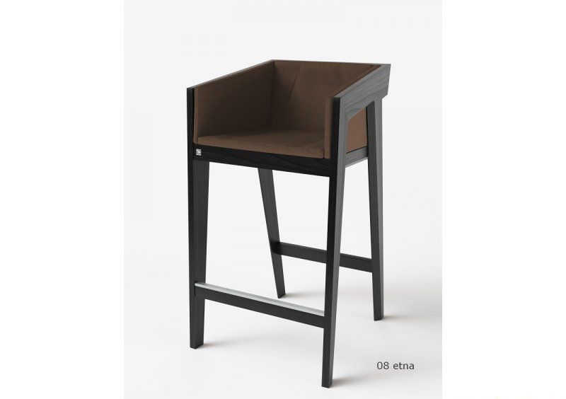 Стул барный Air 2 Bar M Black Soft рогожка