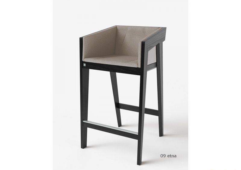 Стул барный Air 2 Bar M Black Soft рогожка
