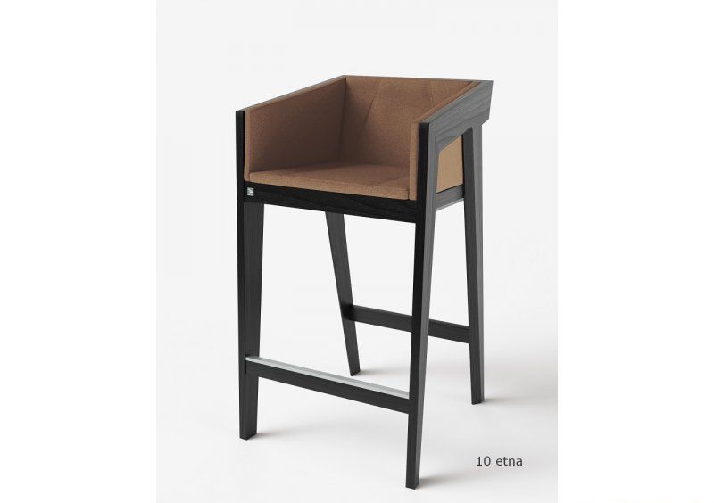 Стул барный Air 2 Bar M Black Soft рогожка