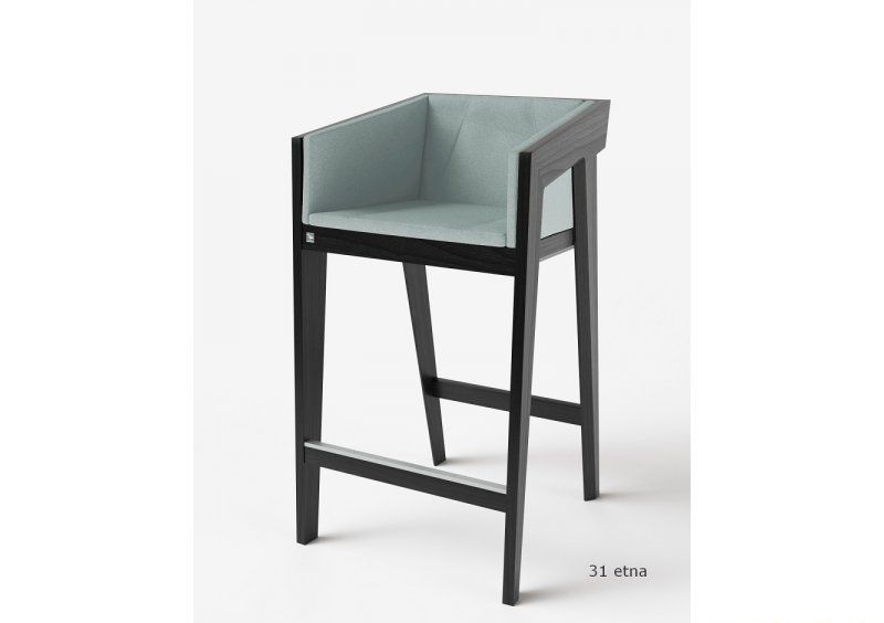 Стул барный Air 2 Bar M Black Soft рогожка