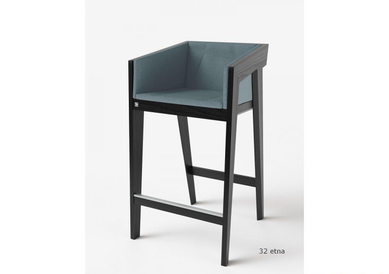 Стул барный Air 2 Bar M Black Soft рогожка
