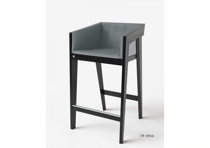 Стул барный Air 2 Bar M Black Soft рогожка