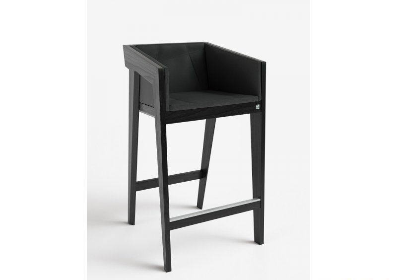 Стул барный Air 2 Bar M Black Soft рогожка