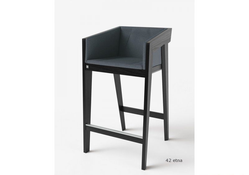 Стул барный Air 2 Bar M Black Soft рогожка