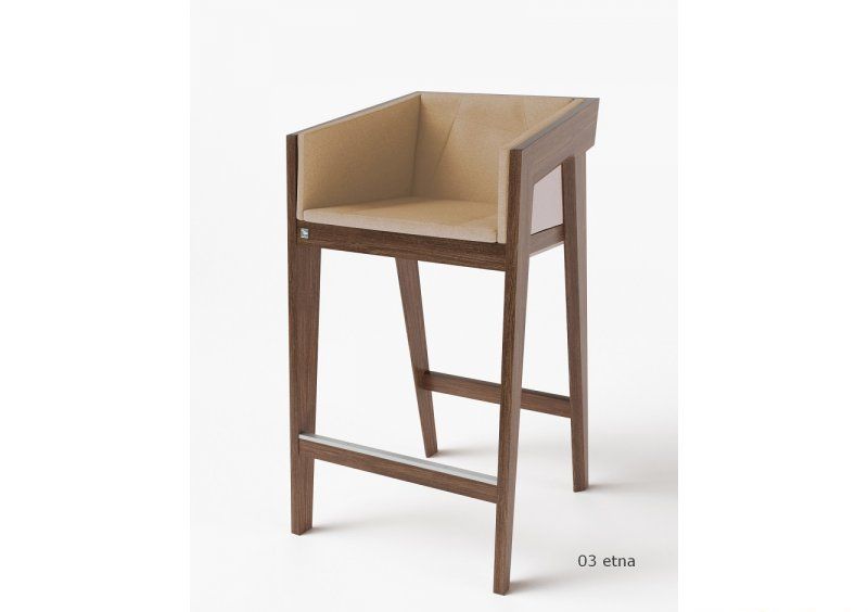 Стул барный Air 2 Bar M Dark Brown Soft рогожка