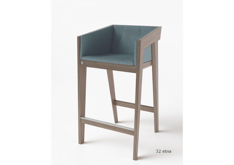 Стул барный Air 2 Bar M Gray Soft рогожка