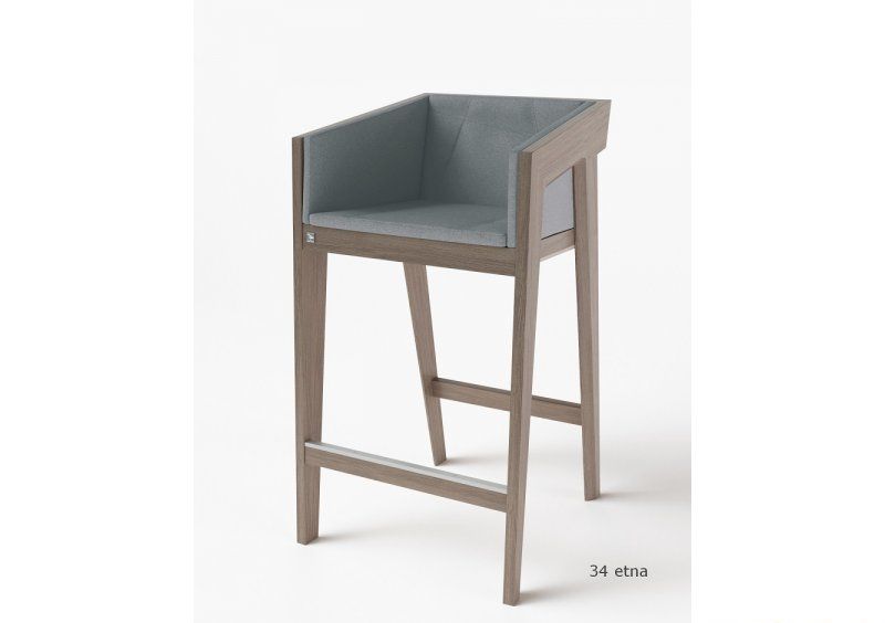 Стул барный Air 2 Bar M Gray Soft рогожка