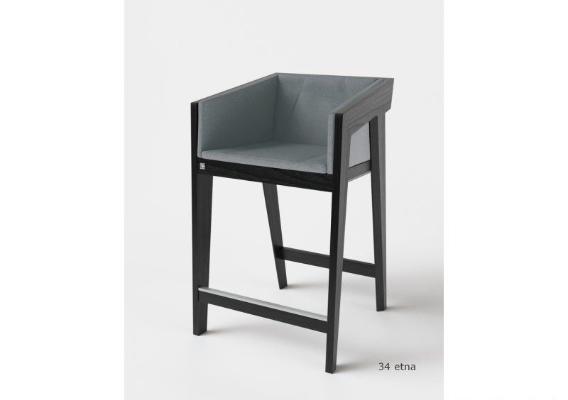 Стул полу-барный Air 2 Bar S Black Soft рогожка