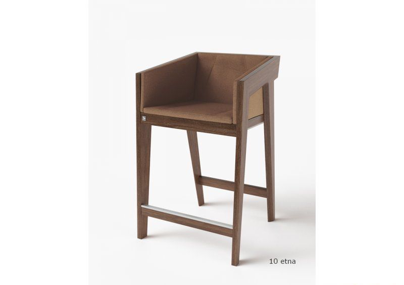 Стул полу-барный Air 2 Bar S Dark Brown Soft рогожка