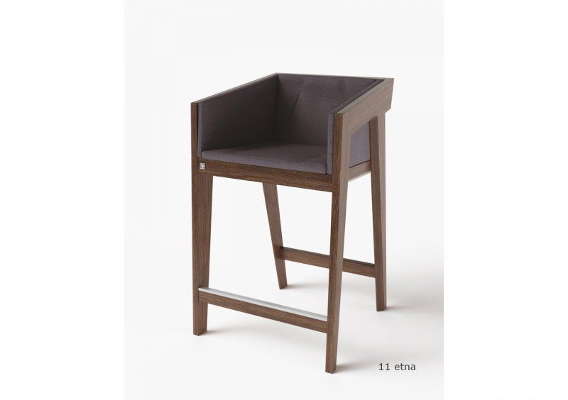 Стул полу-барный Air 2 Bar S Dark Brown Soft рогожка
