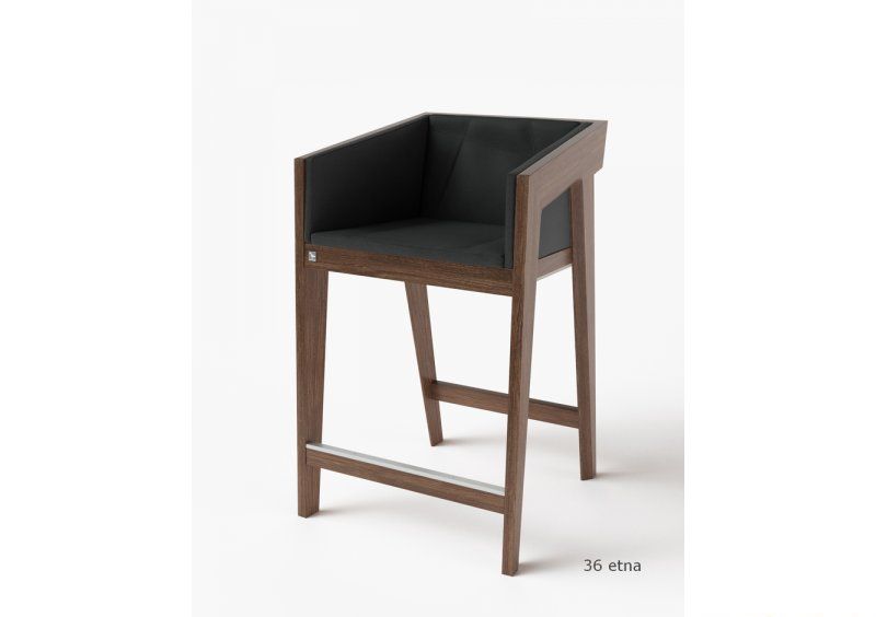 Стул полу-барный Air 2 Bar S Dark Brown Soft рогожка