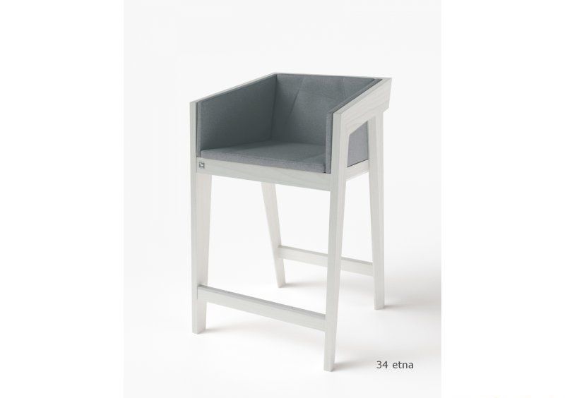 Стул полу-барный Air 2 Bar S Gray Soft рогожка