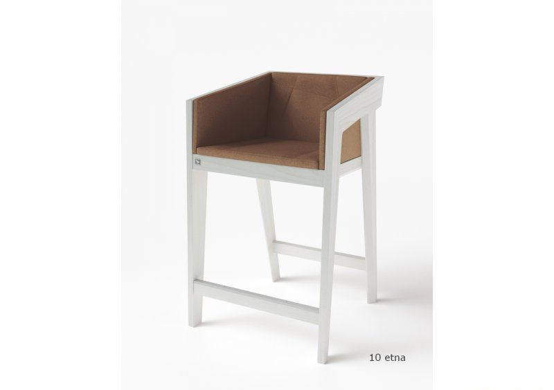 Стул полу-барный Air 2 Bar S White Soft рогожка