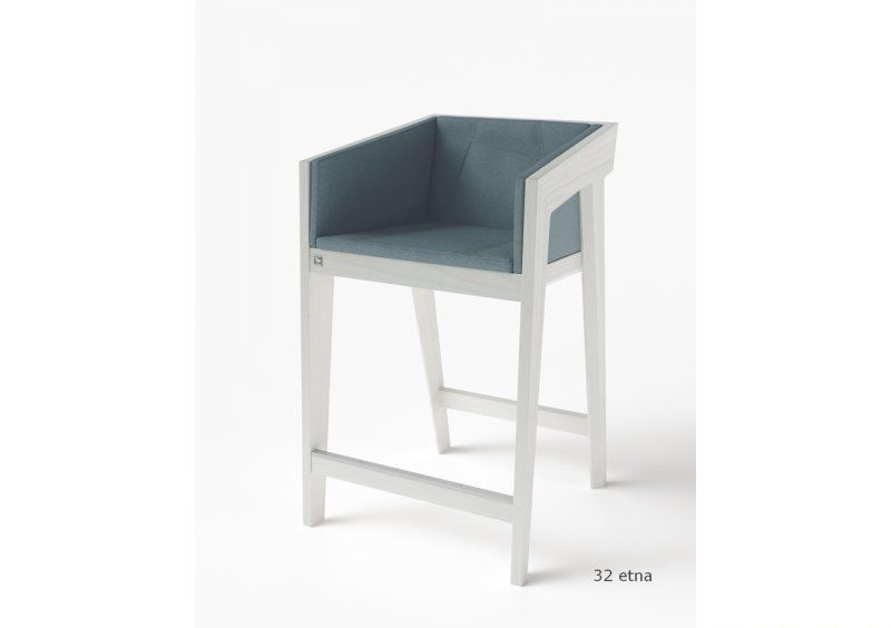 Стул полу-барный Air 2 Bar S White Soft рогожка