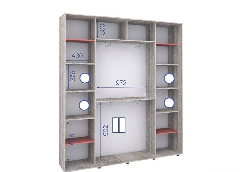 Шкаф-купе Престиж ПШК-25 190х220х43