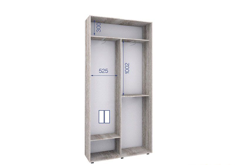 Шкаф-купе Престиж ПШК-17 110х240х43