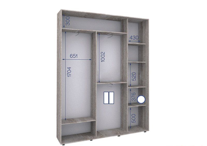 Шкаф-купе Престиж ПШК-24 180х240х43