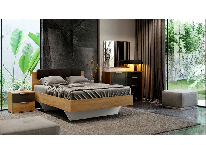 Кровать Luna 140х200 с мягкой спинкой
