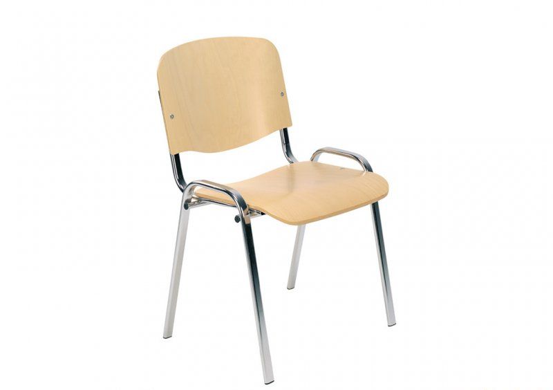 Стул ISO wood chrome
