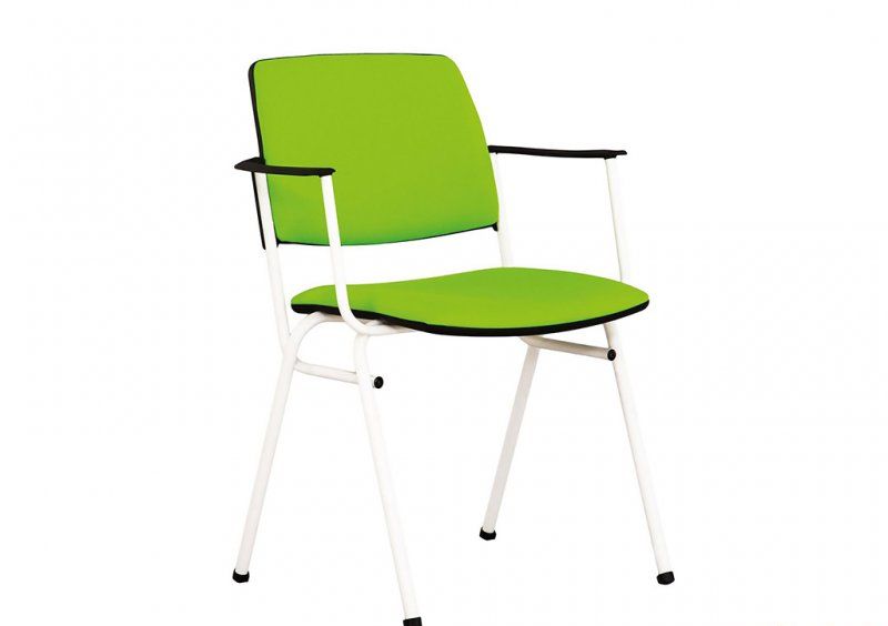 Стул ISIT LUX arm chrome white