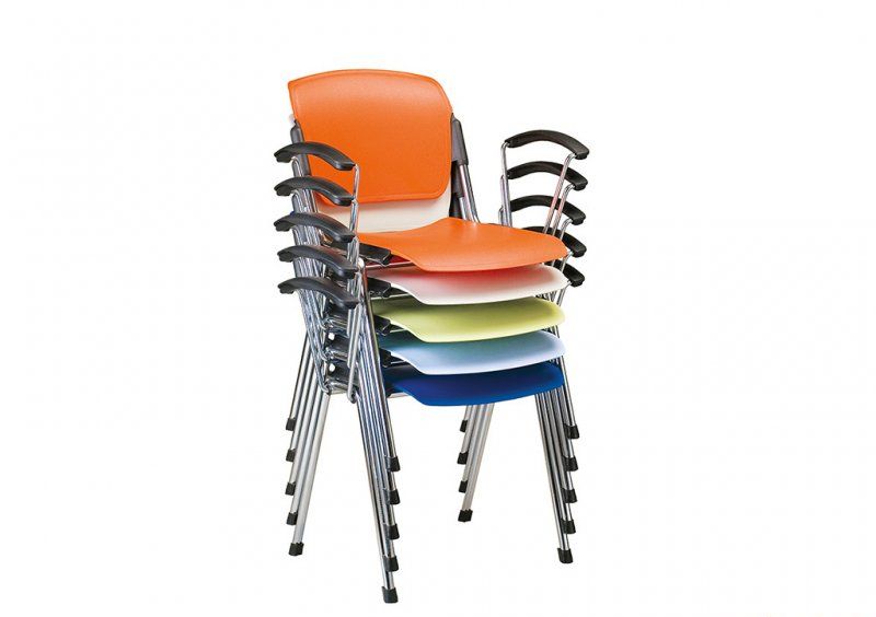 Стул ERA plast arm black