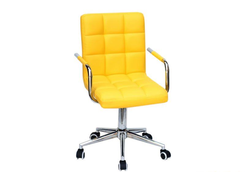 Кресло Augusto-ARM Modern Office экокожа Желтый 1006