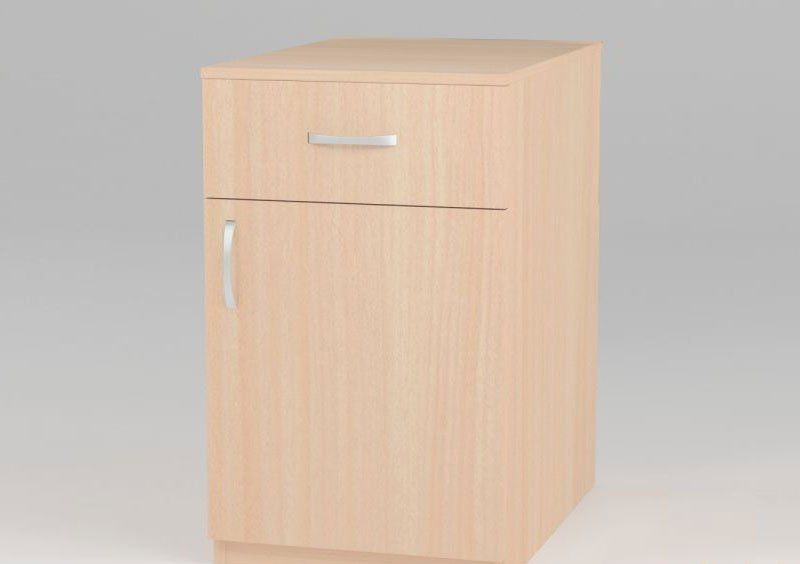 Тумба офисная Квис КТЕ-17 45х75х70 см