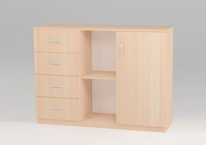Тумба офисная Квис КТЕ-32 110х82х33 см
