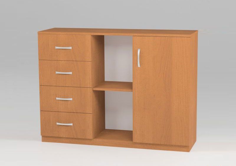 Тумба офисная Квис КТЕ-32 110х82х33 см
