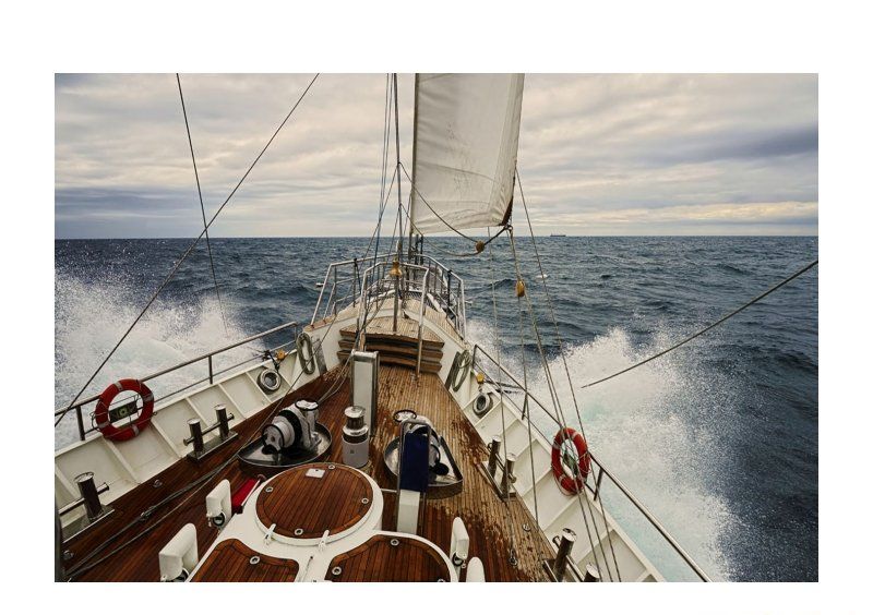 Картина на стекле YACHT 120x80