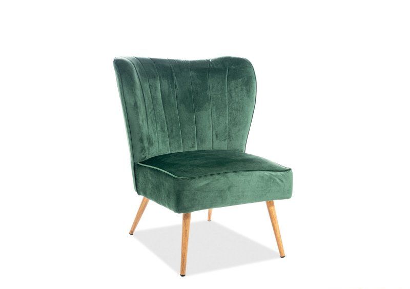 Кресло Legno Velvet B1 Зеленый