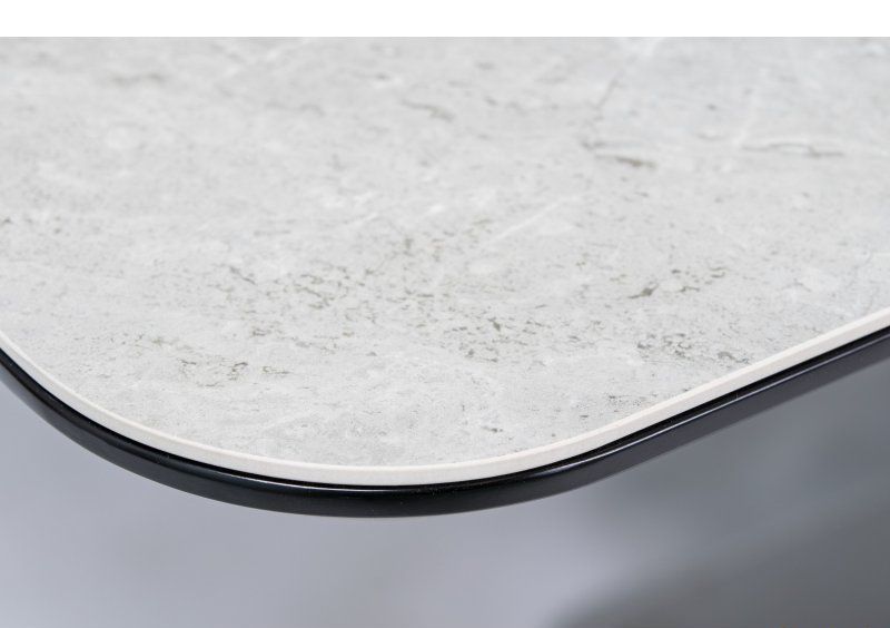 Стол обеденный Pallas Ceramic 160х90 Черный матовый