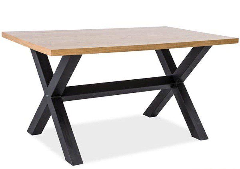 Стол xaviero 150x90 Черный/Дуб Стол xaviero 150x90 Черный/Дуб