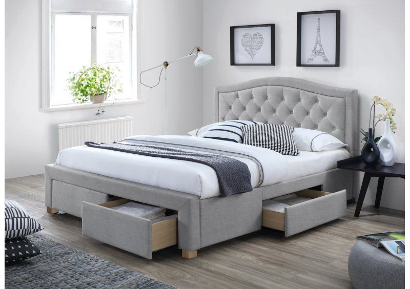 Полуторная кровать Electra 140x200 Серый