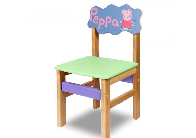 Детский стульчик Woody свинка Peppa (цвет салатовый)