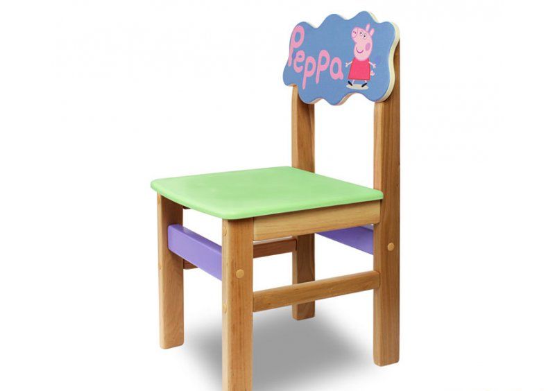 Детский стульчик Woody свинка Peppa (цвет салатовый)