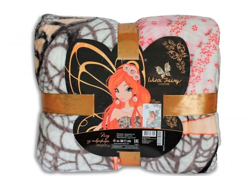 Плед  микрофибра-панно 150х200 Winx Fairy Флора