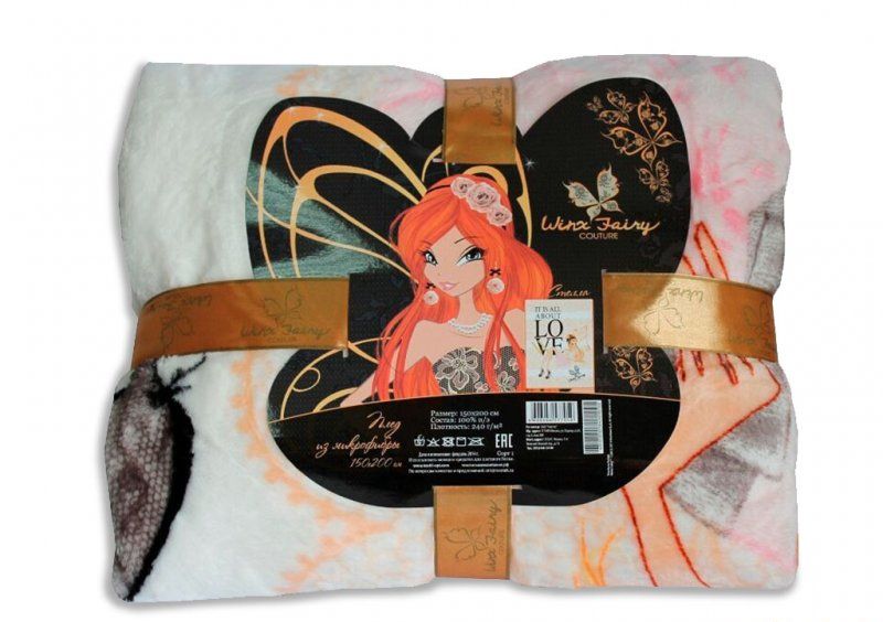 Плед  микрофибра-панно 150х200 Winx Fairy Стелла