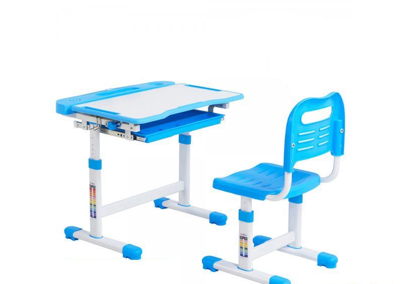 Комплект парта + стул трансформеры Vanda Blue Cubby