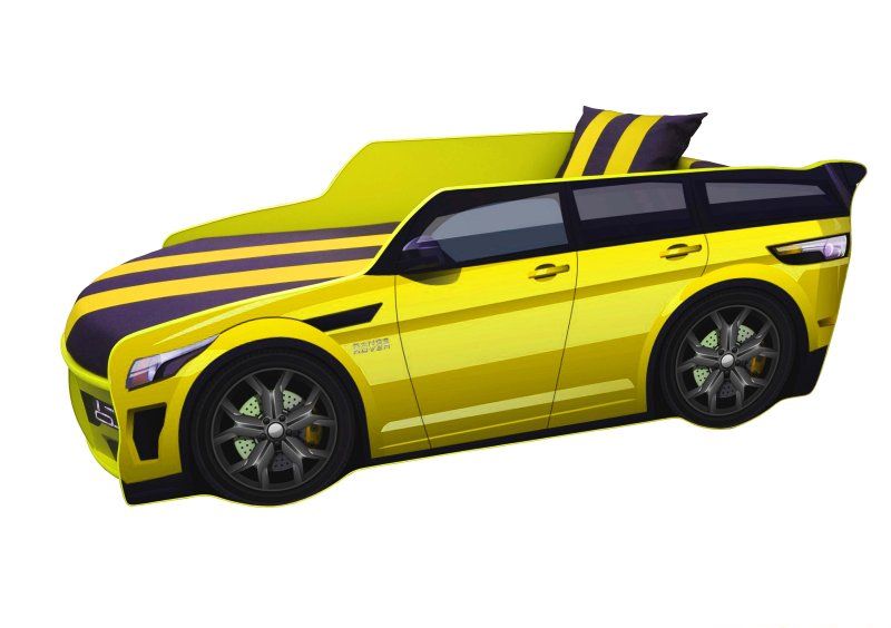 Кровать-машинка Range Rover серии PREMIUM 80x180 красная