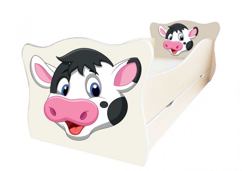 Детская кровать Animal 10 Корова 70х140