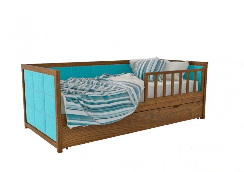 Кровать Nevis 80х190 з ящиками из ясеня