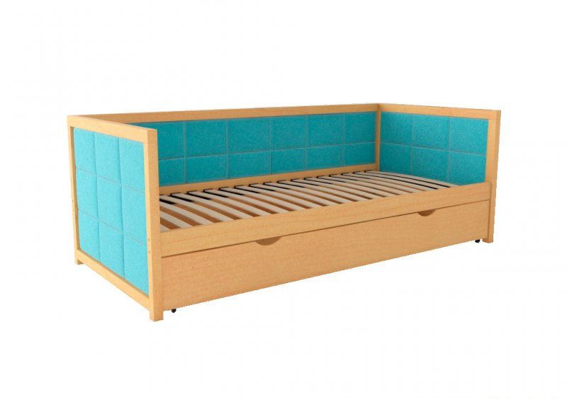 Кровать Nevis 80х190 з ящиками из ясеня