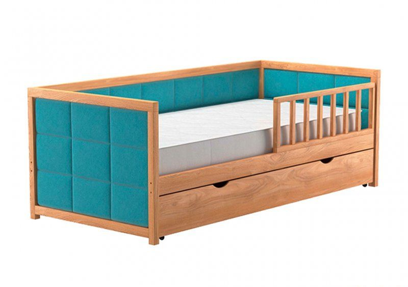 Кровать Nevis 80х190 з ящиками из ясеня